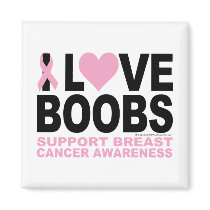 I Love Boobs Fridge Magnets