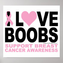 I Love Boobs Print
