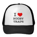 I Love Booby Traps Mesh Hat