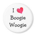I Love Boogie Woogie magnets