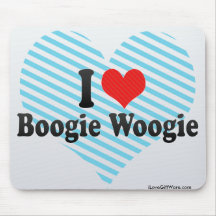 I Love Boogie Woogie Mouse Pads