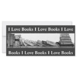 I LOVE BOOKS: BOOKMARK: PENCIL ART rack cards