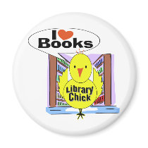 I Love Books Refrigerator Magnets