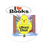 I Love Books stickers