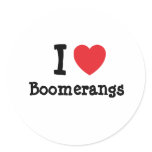 I love Boomerangs heart custom personalised