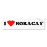 I Love Boracay bumper stickers