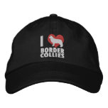 I Love Border Collies Embroidered Hat embroidered hats