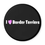 I Love Border Terriers Magnet