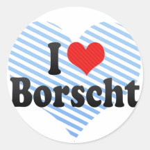 I Love Borscht Sticker