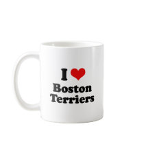 I Love Boston Terriers Mugs