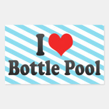 I love Bottle Pool Stickers