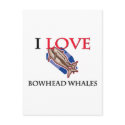 I Love Bowhead Whales postcards