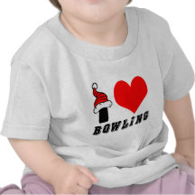 I Love Bowling Design T Shirt