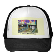 I Love Bowling Hats