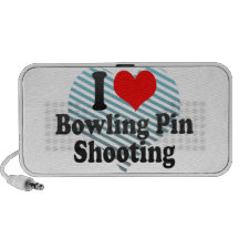 I love Bowling Pin Shooting iPod Speakers