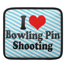 I love Bowling Pin Shooting MacBook Air Sleeve