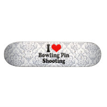 I love Bowling Pin Shooting Skateboard Decks