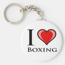 I Love Boxing Key Chains