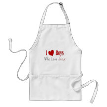 I Love Boys Apron