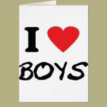 i love boys cards