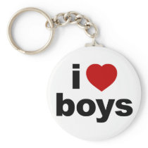 I Love Boys Keychain