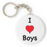 I Love Boys Keychain