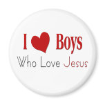 I Love Boys magnets