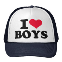 I love boys mesh hat