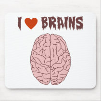I Love Brains Mousepad