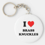 I Love Brass Knuckles Key Chain