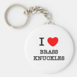 I Love Brass Knuckles Keychains
