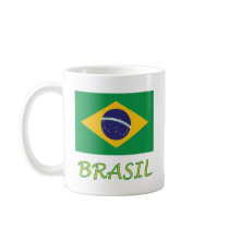 I Love Brazil Coffee Mugs