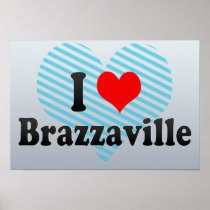 I Love Brazzaville, Congo Print