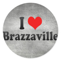 I Love Brazzaville, Congo Stickers