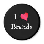 I Love Brenda magnets