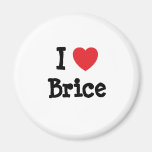 I love Brice heart custom personalised Magnet