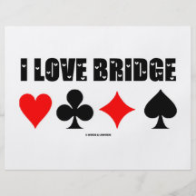 I Love Bridge (Bridge Game) Personalized Flyer