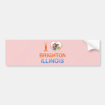 I Love Brighton, IL Bumper Sticker