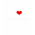 I Love Brisbane Tshirt White Tshirt
