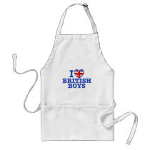 I Love British Boys Apron