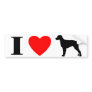 I Love Brittany Spaniels Bumper Sticker