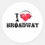I love broadway stickers