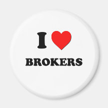 I Love Brokers Magnets