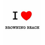 I Love BROWNING BEACH Rhode Island t-shirts