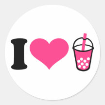 I love Bubble Tea Stickers