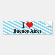 I Love Buenos Aires, Argentina Bumper Stickers
