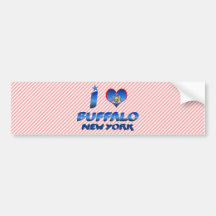 I love Buffalo, New York Bumper Stickers