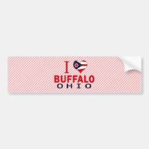I love Buffalo, Ohio Bumper Stickers