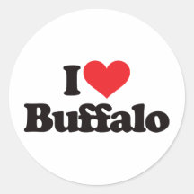 I Love Buffalo Sticker