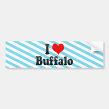 I Love Buffalo, United States Bumper Sticker